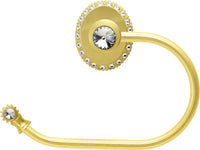 Cache Caché II swing tissue reeded ring left with Swarovski Clear Crystals 1840R-8C