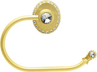 Cache Caché II swing tissue reeded ring right with Swarovski Clear Crystals 1841R-8C