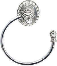 Cache Caché ll large swing towel smooth ring right with 42 rivoli Swarovski Clear Crystals 1848-9C