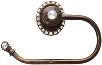 Cache Caché ll large swing tissue smooth ring left with 42 rivoli Swarovski Clear Crystals 1852-3C