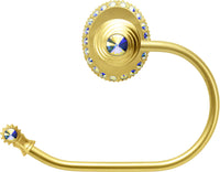 Cache Caché ll large swing tissue smooth ring left with 42 rivoli Swarovski Aurore Boreale Crystals 1852-8AB