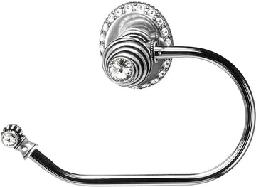 Caché II large swing tissue ring with Swarovski Crystals Reeded Center 1852/1853