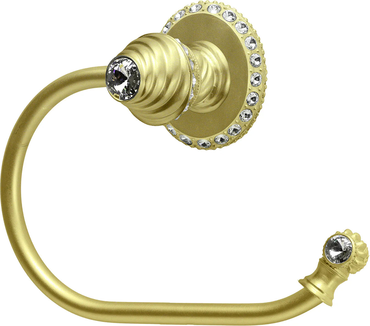 Caché ll large swing tissue smooth ring right with 42 rivoli Swarovski Clear Crystals 1853-8C