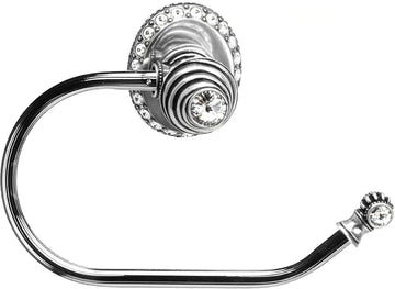 Caché ll large swing tissue reeded ring right with 42 rivoli Swarovski Crystals 1853R-9