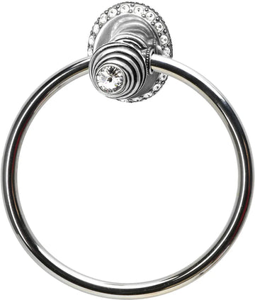 Caché ll full swing towel ring right with Swarovski Crystals 1856