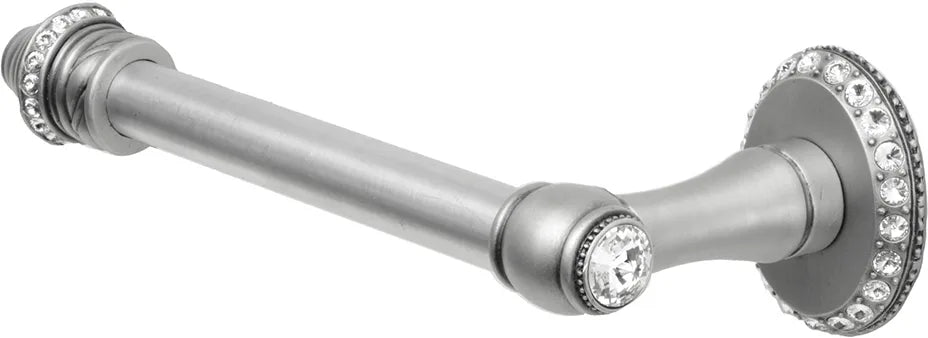 Caché II tissue bar left large escutcheon with Swarovski Clear Crystals 1877-11C