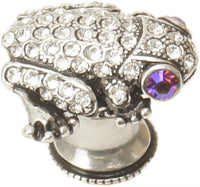 In The Garden Carpe Diem Chalice Frog knob w/ Swarovski Crystals 2581-9C