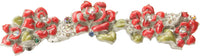 In The Garden Carpe Diem 2958-23 Chrysalis Rose 4'' cc pull w/ Swarovski Clear Crystals & Ruby Red Glaze 2958-23