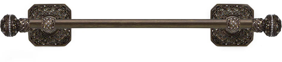 Juliane Grace towel bar with Swarovski Crystals Smooth Center 4050/4051/4052/4053