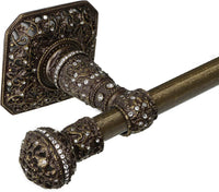 Juliane Grace 16'' cc towel bar with 350 Swarovski Clear Crystals with 5/8'' smooth center 4050-3C