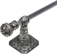 Juliane Grace 16'' cc towel bar with 350 Swarovski Clear & Aurore Boreale Crystals with 5/8'' reeded center 4050R-9CAB