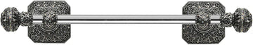 Juliane Grace 24'' cc towel bar with 350 Swarovski Clear & Aurore Boreale Crystals with 5/8'' smooth center 4051-9CAB