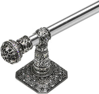 Juliane Grace 24'' cc towel bar with 350 Swarovski Clear & Aurore Boreale Crystals with 5/8'' smooth center 4051-9CAB