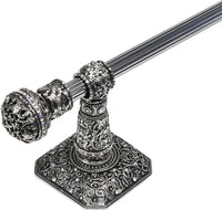 Juliane Grace 24'' cc towel bar with 350 Swarovski Clear & Aurore Boreale Crystals with 5/8'' reeded center 4051R-9CAB