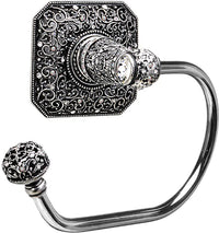 Juliane Grace swing tissue smooth ring left with 131 Swarovski Clear & Aurore Boreale Crystals 4056-9CAB
