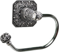 Juliane Grace swing tissue reeded ring left with 131 Swarovski Clear & Aurore Boreale Crystals 4056R-9CAB