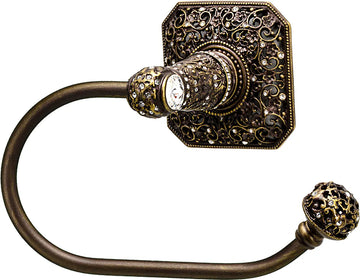 Juliane Grace swing tissue smooth ring right with 131 Swarovski Clear Crystals 4057-3C