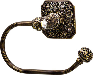 Juliane Grace swing tissue reeded ring right with 131 Swarovski Clear Crystals 4057R-3C