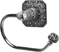 Juliane Grace swing tissue reeded ring right with 131 Swarovski Clear & Aurore Boreale Crystals 4057R-9CAB