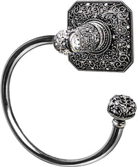 Juliane Grace swing towel smooth ring right with 131 Swarovski Clear & Aurore Boreale Crystals 4059-9CAB