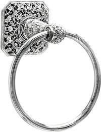 Juliane Grace full swing towel smooth ring with Swarovski Clear Crystals 4067-24C