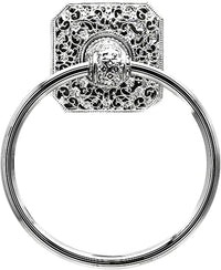 Juliane Grace full swing towel smooth ring with Swarovski Clear Crystals 4067-24C
