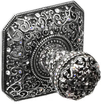 Juliane Grace small hook with 50 Swarovski Clear & Aurore Boreale Crystals 4068-9CAB