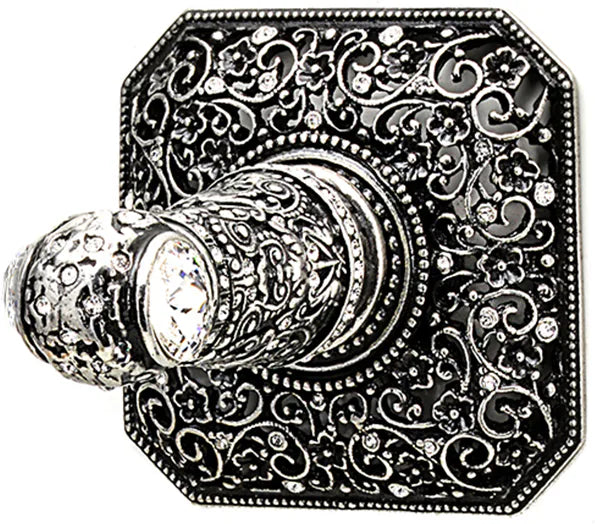 Juliane Grace medium hook with Swarovski Clear Crystals 4080-9C