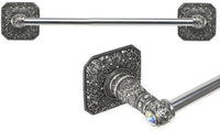 Juliane Grace towel bar with Swarovski Crystals Smooth Center 4170/4171/4172/4173