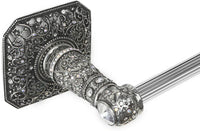 Juliane Grace 24'' cc towel bar with 213 Swarovski Clear & Aurore Boreale Crystals with 5/8'' reeded center 4171R-9CAB
