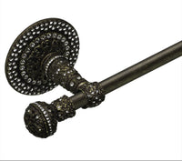 Juliane Grace II 32'' cc towel bar with 417 Swarovski Clear Crystals with 5/8'' smooth center 4252-3C