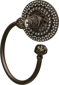 Juliane Grace II swing towel smooth ring right with 225 Swarovski Clear Crystals 4259-3C