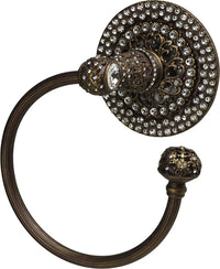 Juliane Grace II swing towel reeded ring right with 225 Swarovski Clear Crystals 4259R-3C