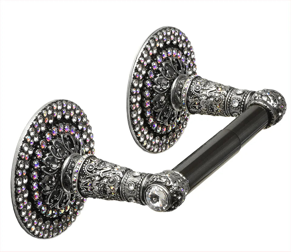 Juliane Grace II tissue post with Swarovski Clear & Aurore Boreale Crystals 4266-9CAB