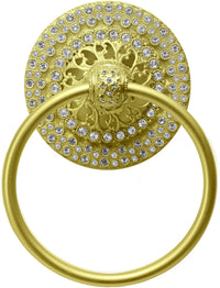 Juliane Grace II full swing towel smooth ring with Swarovski Clear Crystals 4267-8C