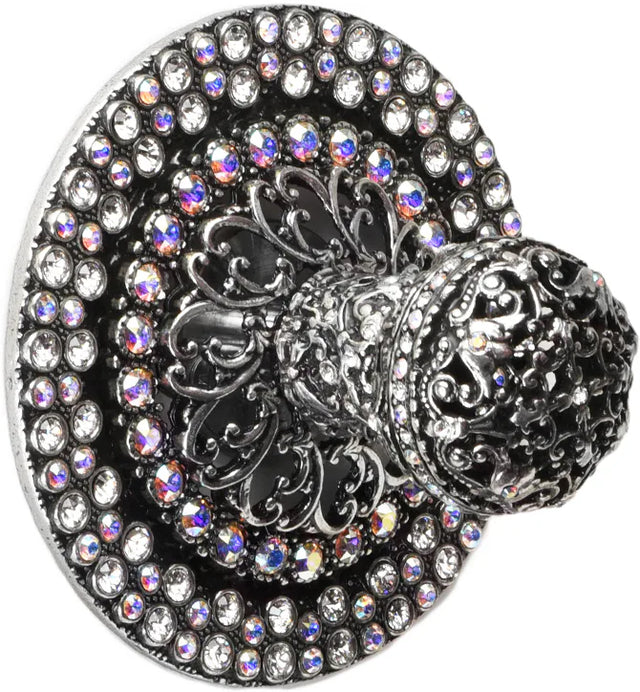 Juliane Grace II Small hook with 142 Swarovski Clear & Aurore Boreale Crystals 4268-9CAB