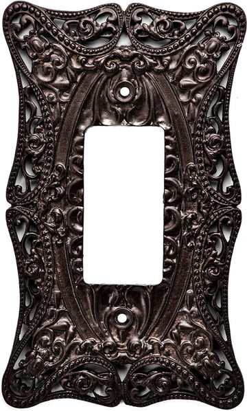 Acanthus Carpe Diem 5003-12 Bronze single rocker/GFI switchplate 5003-12
