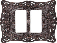 Acanthus Carpe Diem double rocker/GFI switchplate 5004
