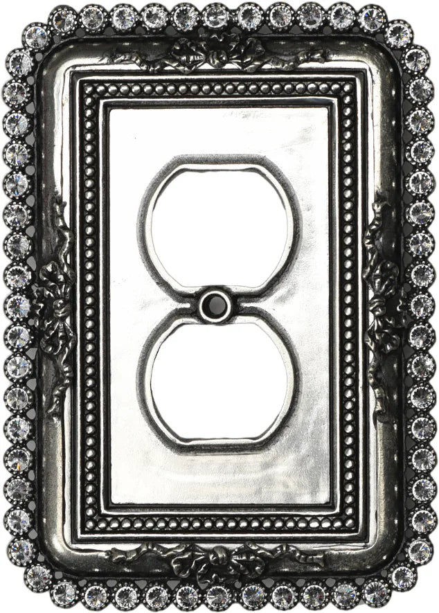 Cache Carpe Diem 5106-9C Chalice single duplex outlet with 60 Swarovski Crystals 5106-9C