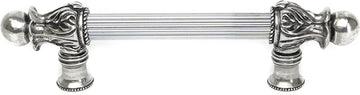 Acanthus 6'' cc with 5/8'' reeded center long pull Romanesque style in Chalice. 5550R-9