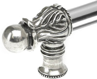 Acanthus 9'' cc with 5/8'' smooth center long pull Romanesque style in Chalice. 5551-9