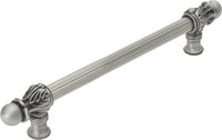 Acanthus 9'' cc with 5/8'' reeded center long pull Romanesque style 5551R-11