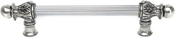 Acanthus 9'' cc with 5/8'' reeded center long pull Romanesque style in Chalice. 5551R-9