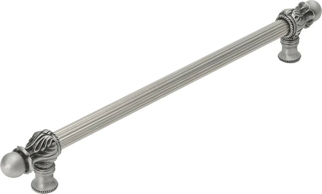 Acanthus 12'' cc with 5/8'' reeded center long pull Romanesque style 5552R-11
