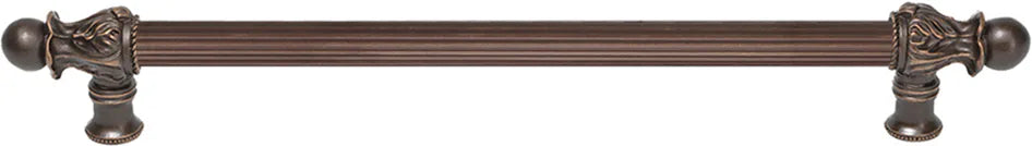 Acanthus 18'' cc with 5/8'' reeded center long pull Romanesque style 5553R-22