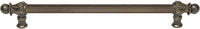 Acanthus 18'' cc with 5/8'' reeded center long pull Romanesque style in Antique Brass. 5553R-3