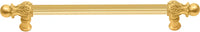 Acanthus 18'' cc with 5/8'' reeded center long pull Romanesque style in Gilded Mercury. 5553R-8