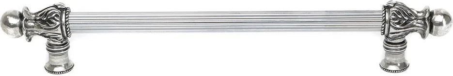 Acanthus 18'' cc with 5/8'' reeded center long pull Romanesque style in Chalice. 5553R-9