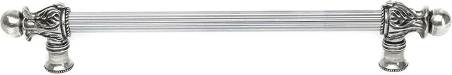 Acanthus 18'' cc with 5/8'' reeded center long pull Romanesque style in Chalice. 5553R-9