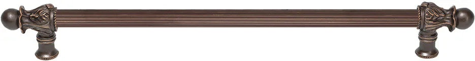Acanthus 22'' cc with 5/8'' reeded center long pull Romanesque style 5554R-22